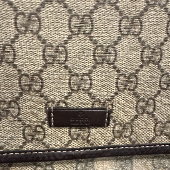 Gucci Beige and Brown Monogram Messenger Bag - Picture 5 of 13